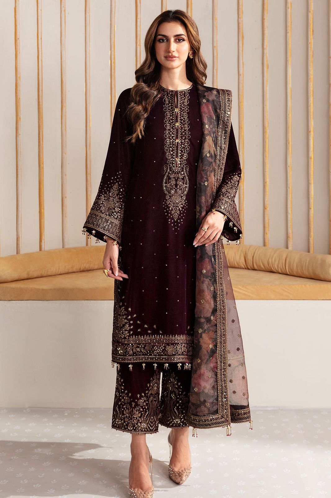 Velvet for women clothing (UNSTITCHED) by Kapra Collection - Kapra Collection