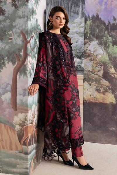 Ramsha Black Lawn 3piece Dress - Kapra Collection