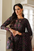 03-Piece Printed Lawn Suit - Unstitched - Kapra Collection