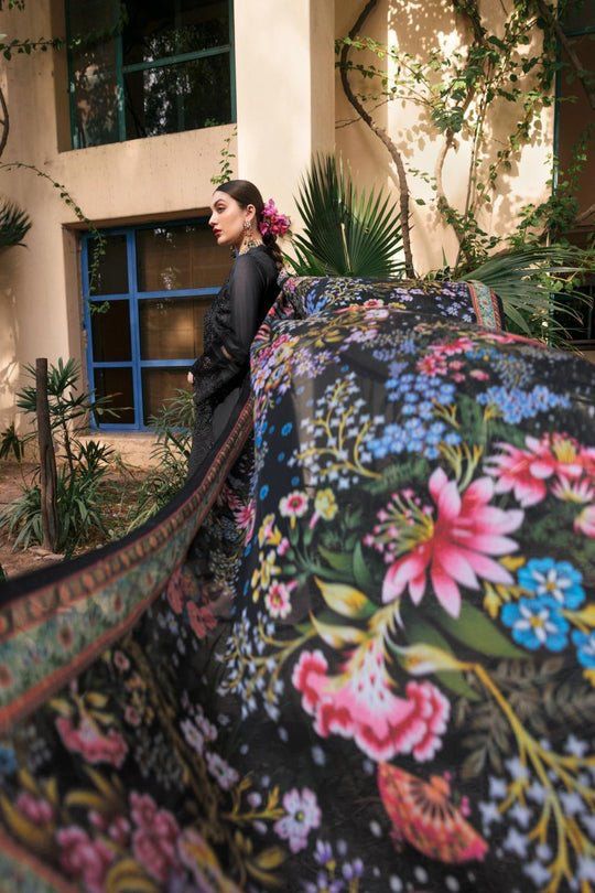 Luxury embroidered lawn collection replica unstitched - Kapra Collection