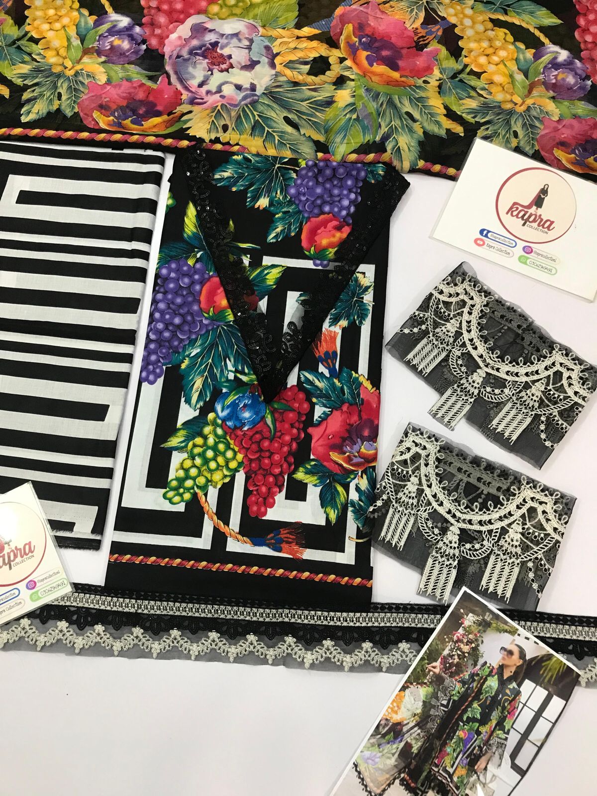 M print Digital Printed Lawn Collection Replica - Kapra Collection