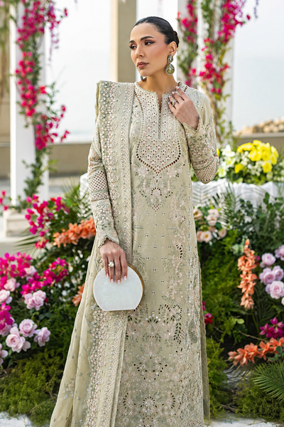 Mehwish – Chikankari Embroidered Cotton 3 Piece Suit | Unstitched
