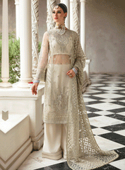 Ayzel By Afrozeh Emb Net Unstitched Dress