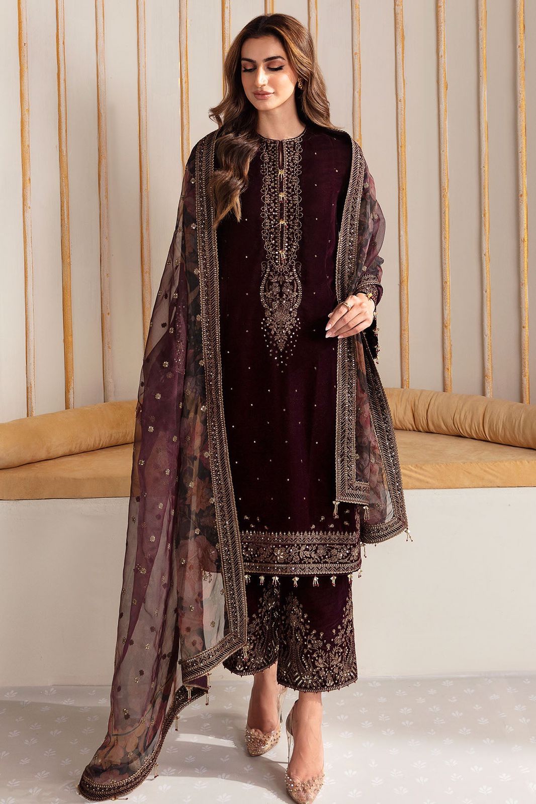 Velvet for women clothing (UNSTITCHED) by Kapra Collection - Kapra Collection