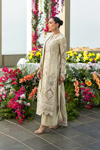 Mehwish – Chikankari Embroidered Cotton 3 Piece Suit | Unstitched