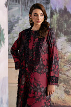 Ramsha Black Lawn 3piece Dress - Kapra Collection