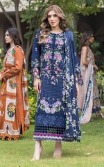 Luxury embroidered lawn collection replica unstitched - Kapra Collection