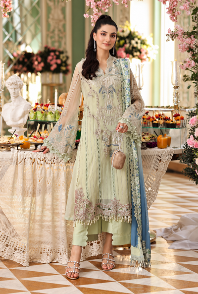 Zohaina – Maria.B Inspired Pistachio Chiffon Suit