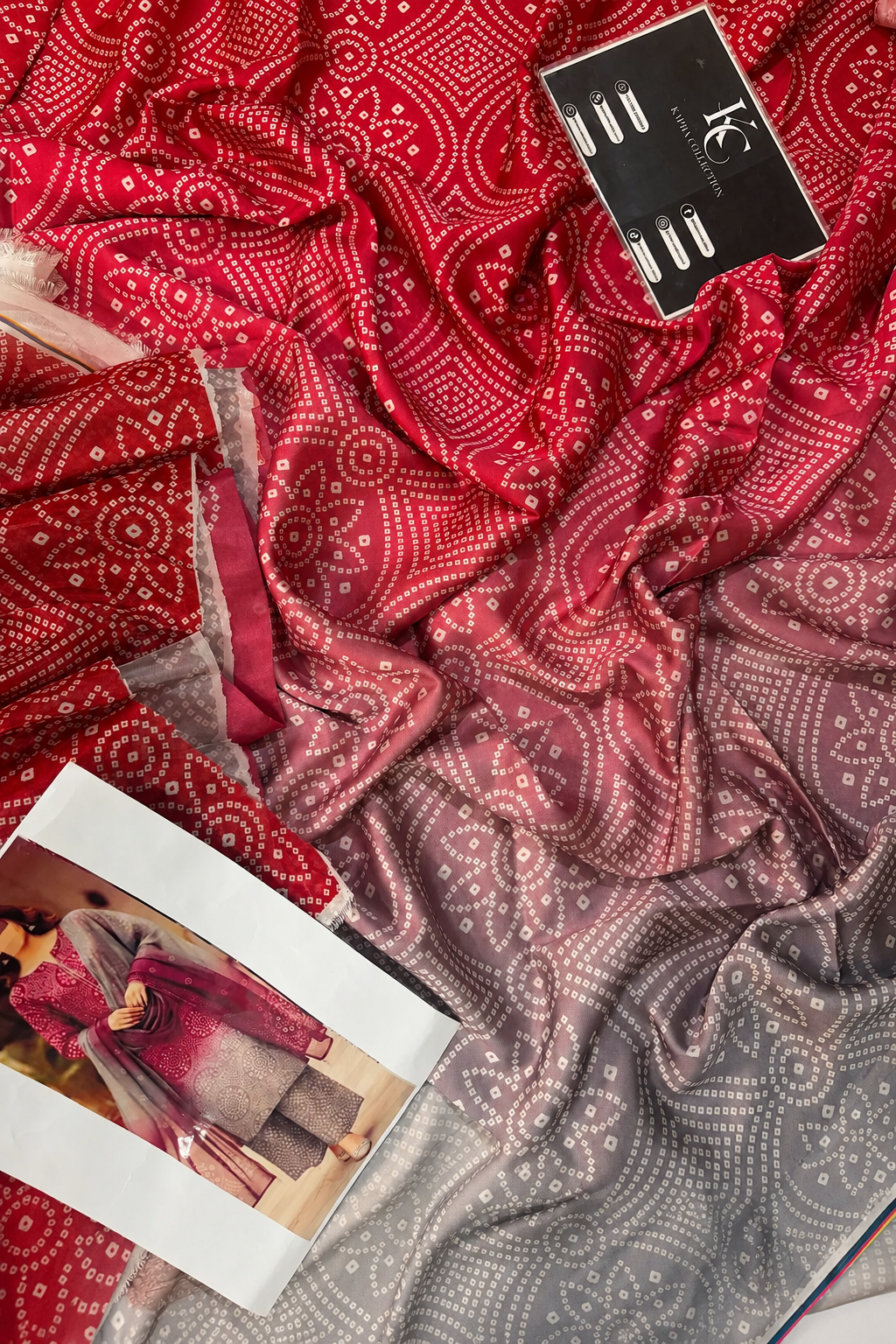 Maha – Crimson Ash Shamoze Silk Suit