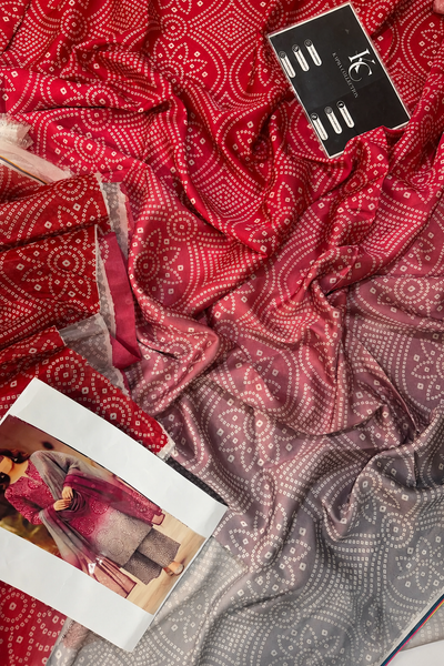 Maha – Crimson Ash Shamoze Silk Suit