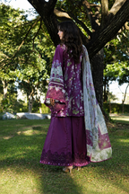 Maheen – Elaaf Inspired Plum Lawn Suit