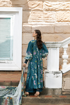 Anabia – Elaaf Inspired Teal Lawn Suit