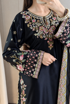 Ethnic – Black Premium Silk Embroidered Suit