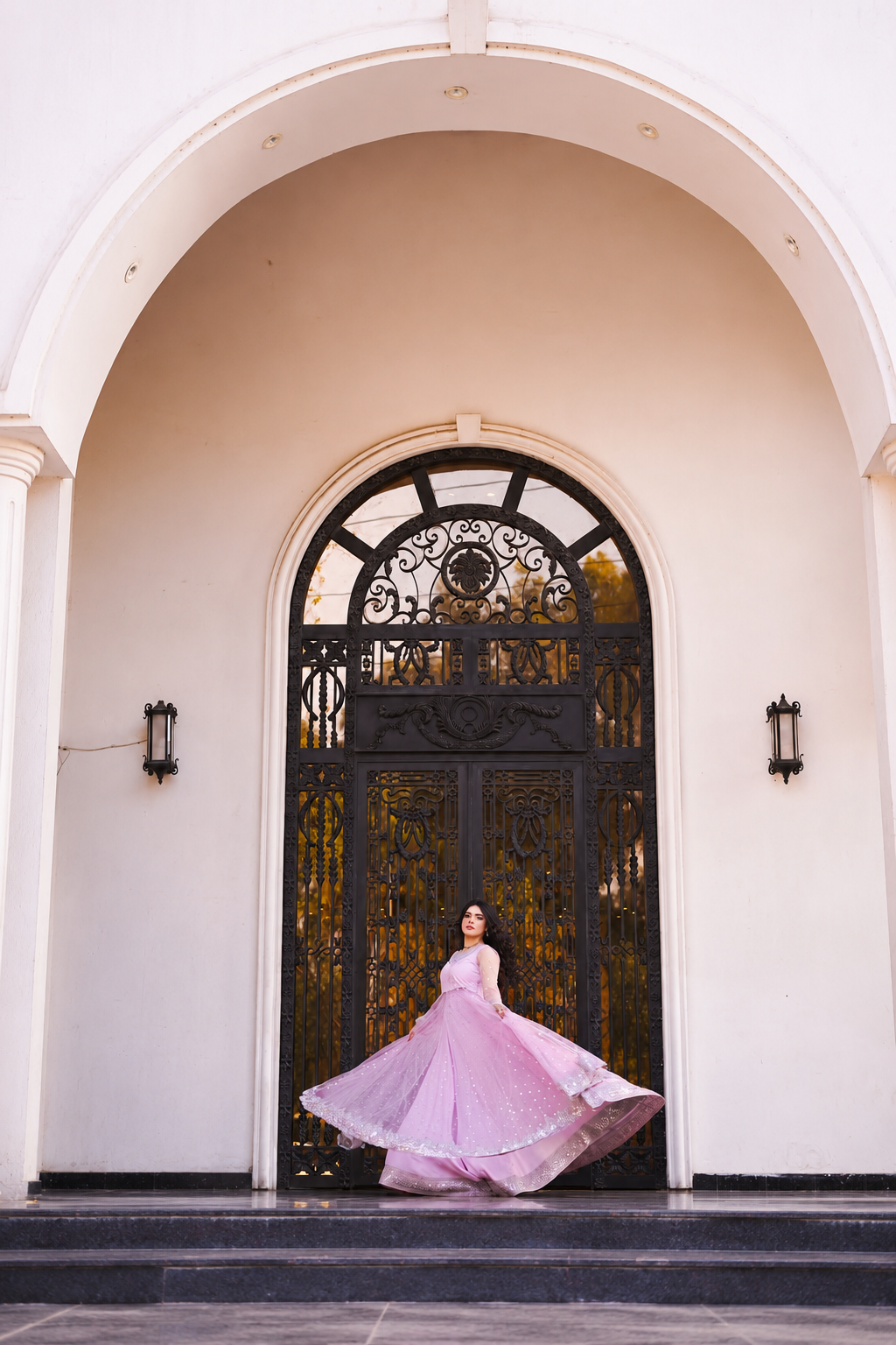 Sumbul – Misl Inspired Lavender Net Pishwas
