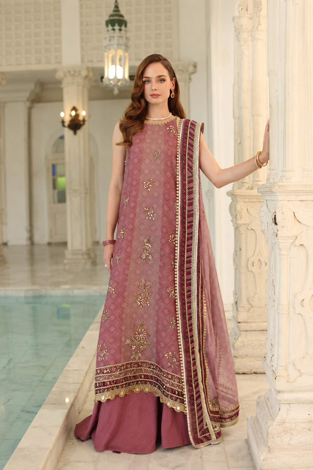 Rida – Noor By Saadia Inspired Khaadi Net Suit