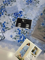 Iznik Lawn 3piece Unstitched  Digital Printed Dress