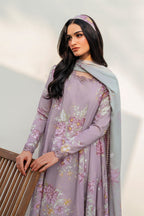 Purple Lawn 3Piece Digital Printed Unstitched Dress