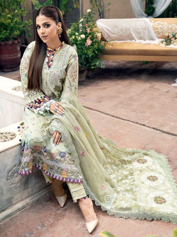 Luxury embroidered lawn summer  collection replica unstitched - Kapra Collection