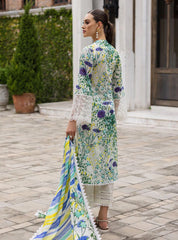 Lawn summer collection 3 piece unstitched digital printed suit - Kapra Collection