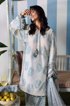 Hiba – Maria.B Inspired Ivory Lawn Suit