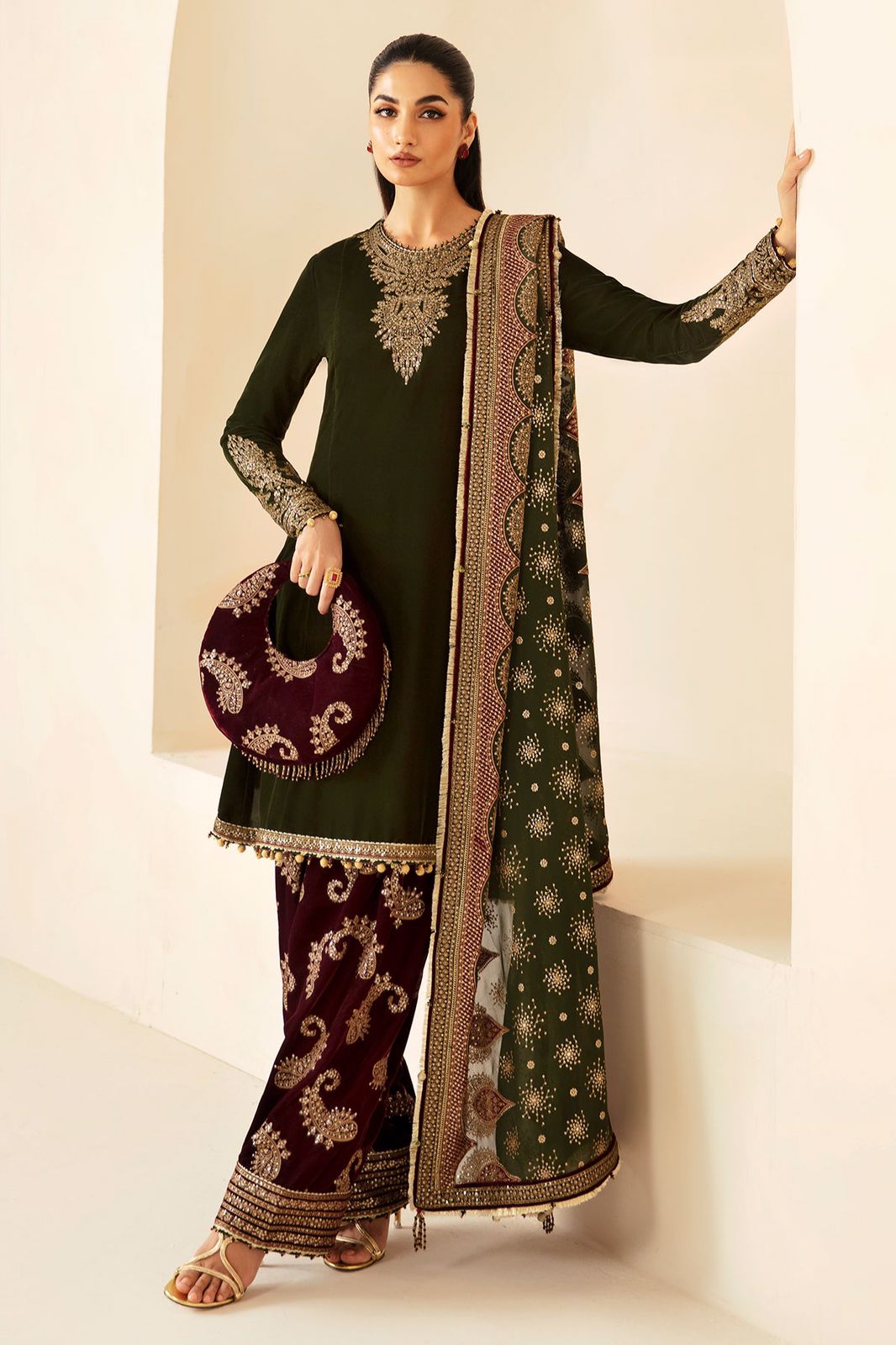 Velvet for women clothing (UNSTITCHED) by Kapra Collection