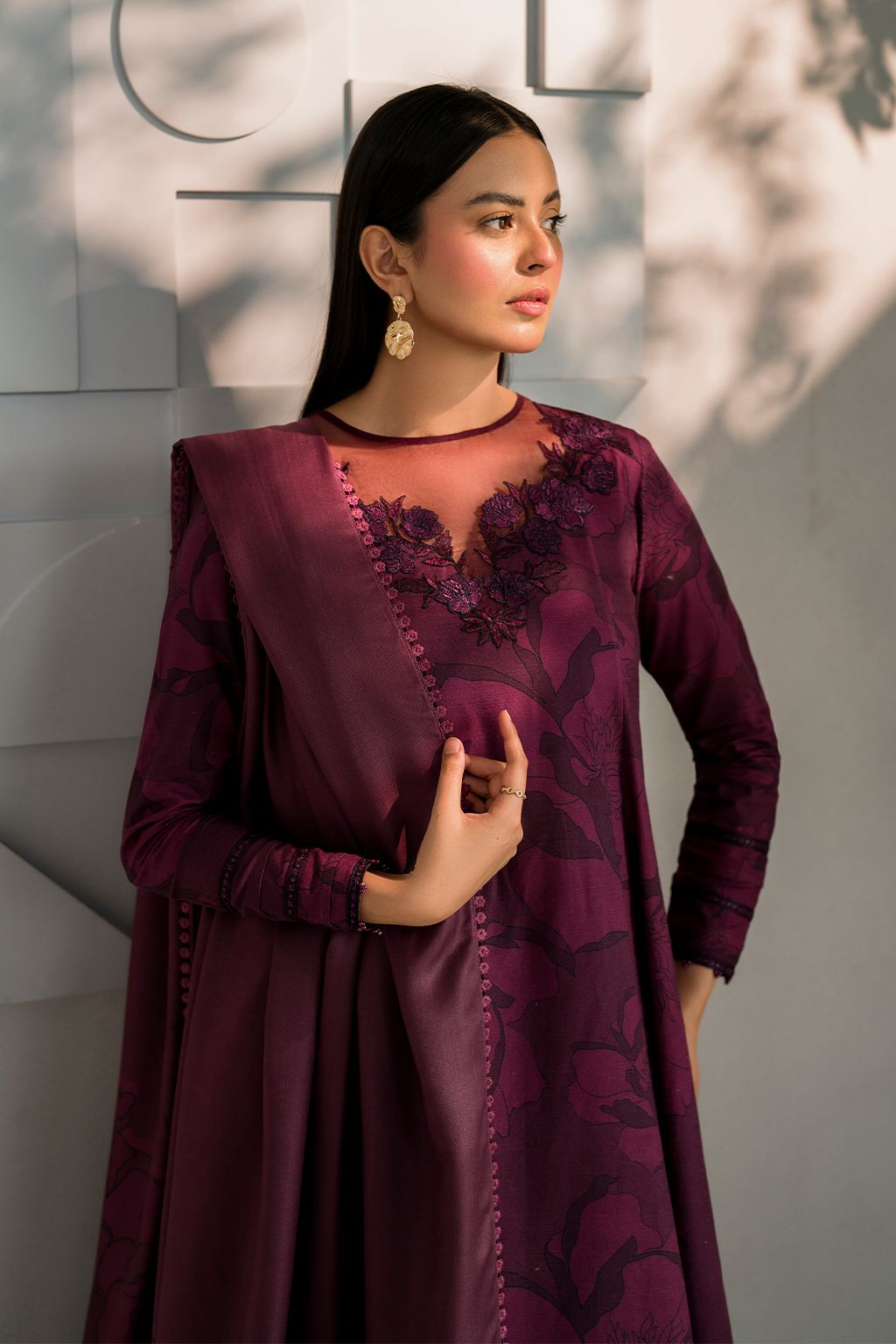 Green Lawn 3Piece Digital Printed Unstitched Dress