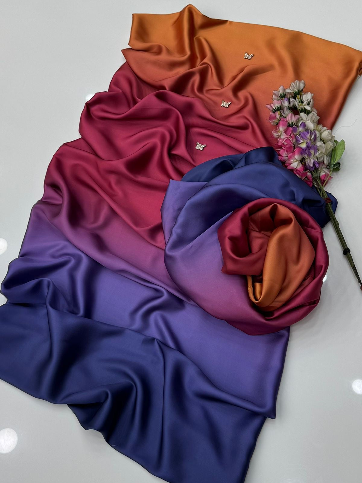 Shamze Silk Tie-Dye Digital Printe