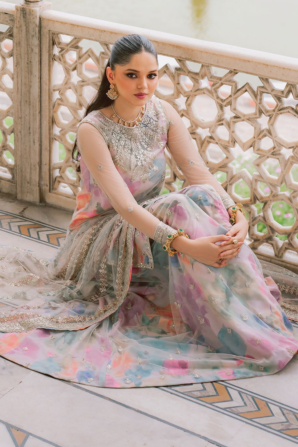 Luxury Lawn 3piece Unstitched Malti Digital Printed Dress