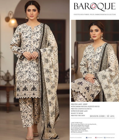 Baroque 3piece Dress