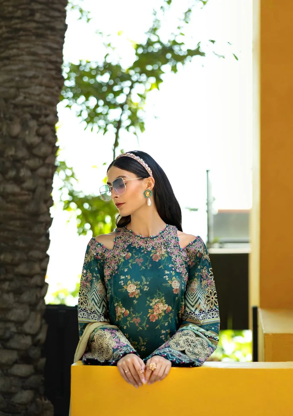 Green Lawn 3Piece Digital Printed Unstitched Dress