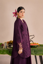 Hareem – Thread & Sequin Embroidered Cotton 3 Piece Suit | Unstitched