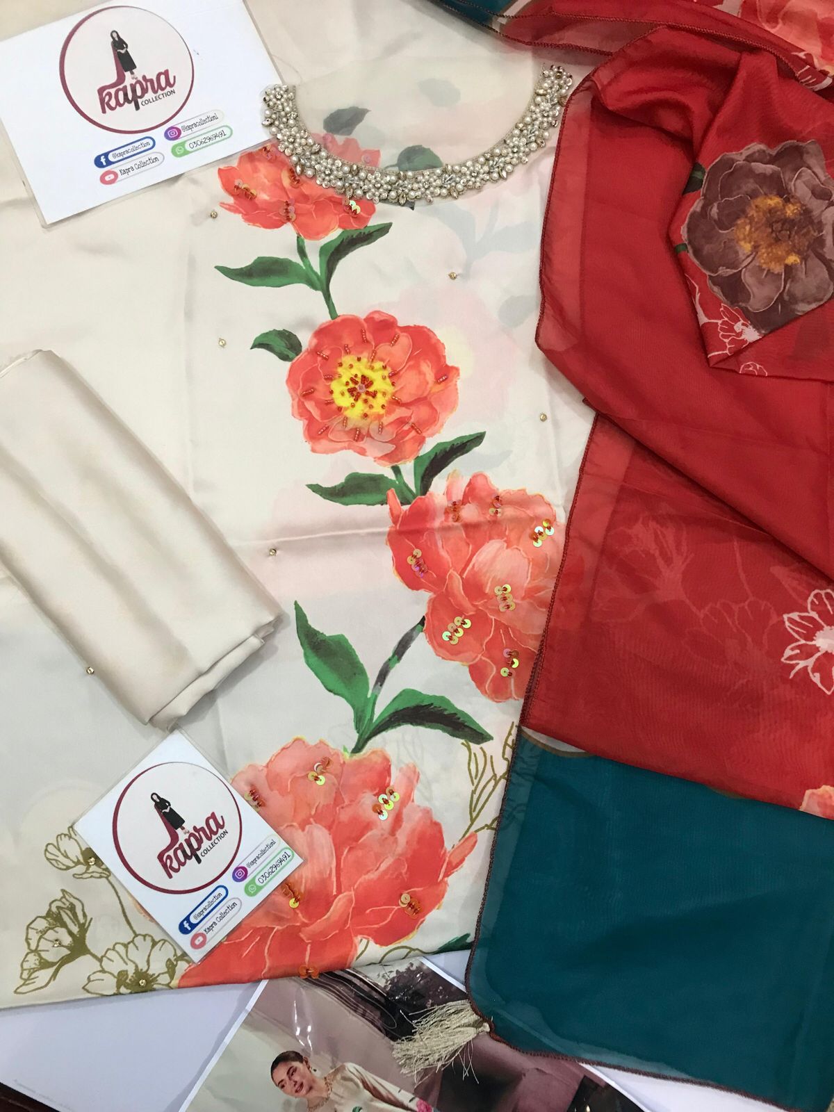 Silk for women clothing (UNSTITCHED) by Kapra Collection