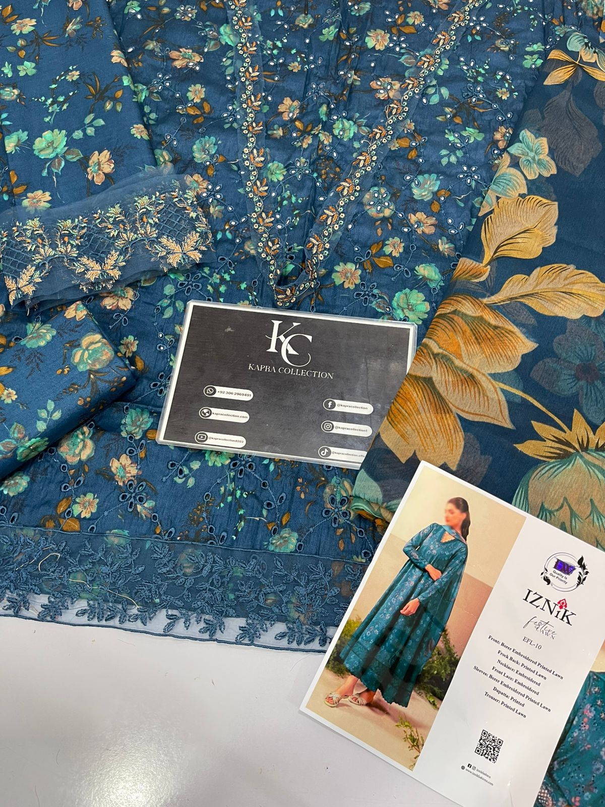 Lawn Embroidered 3 piece Dres izink