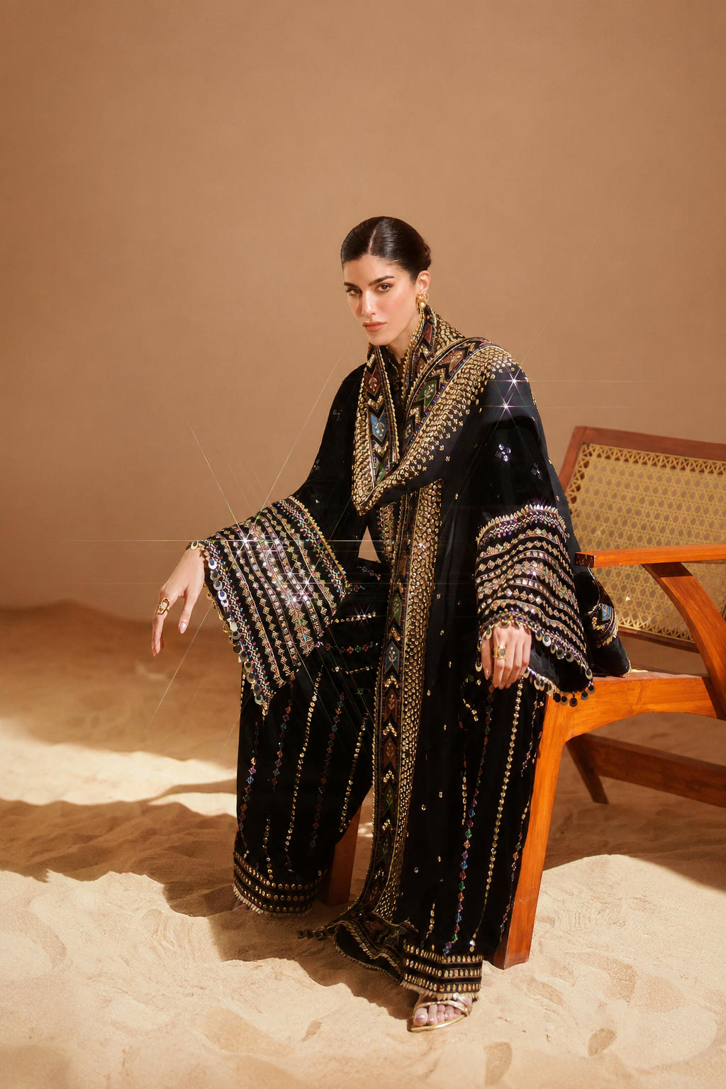 Mehrunisa – Jazmin Inspired Sequins Embroidered Lawn 3 Piece Suit | Unstitched