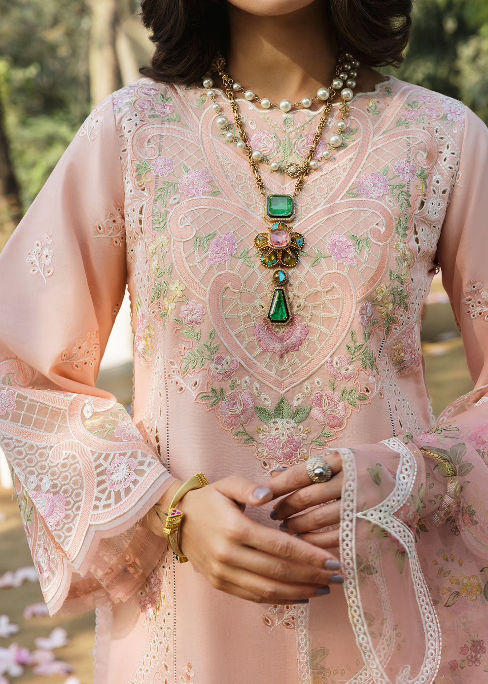 Sardinia Floral Forest Luxury Lawn Suit