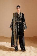 Mehrunisa – Jazmin Inspired Sequins Embroidered Lawn 3 Piece Suit | Unstitched