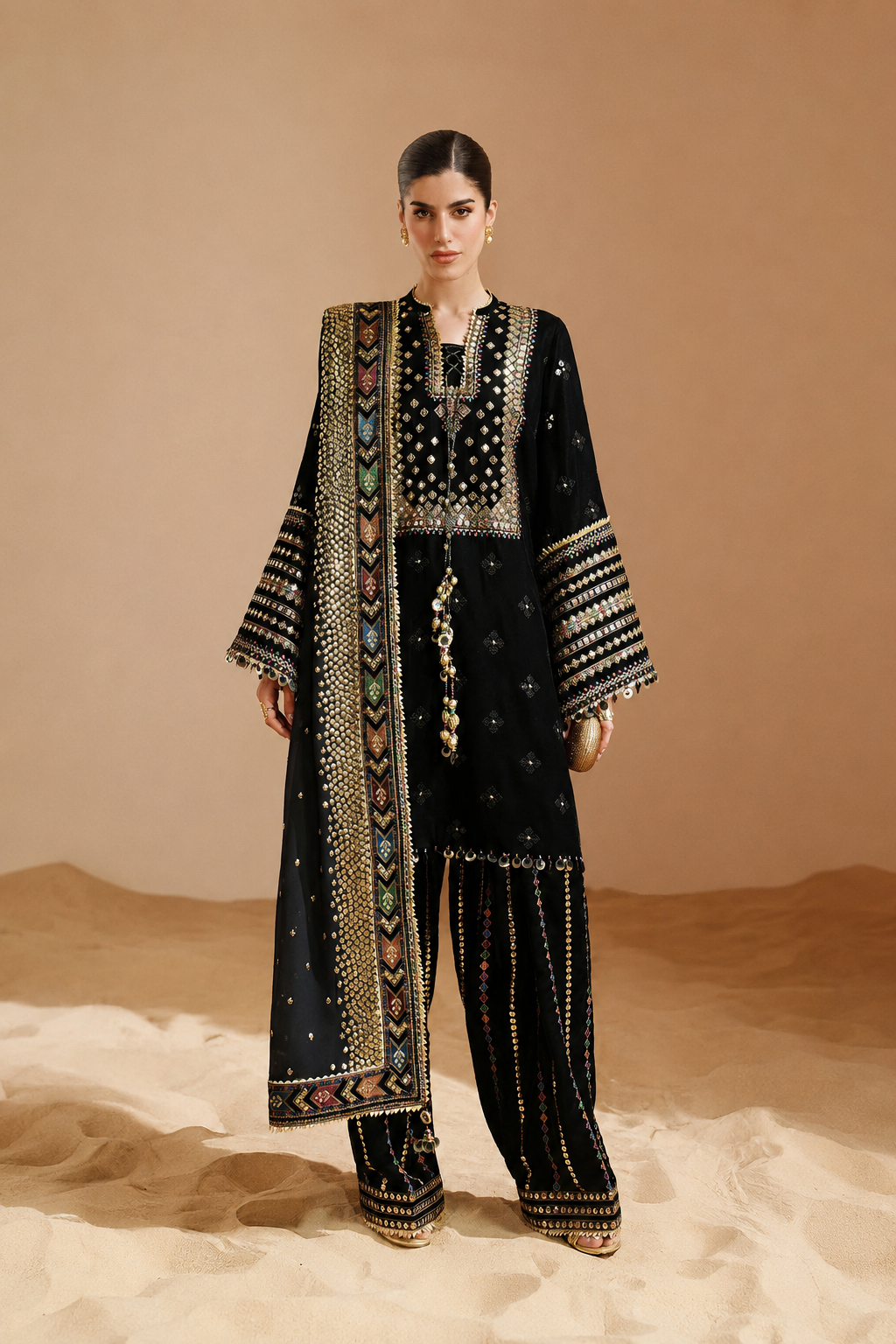 Mehrunisa – Jazmin Inspired Sequins Embroidered Lawn 3 Piece Suit | Unstitched