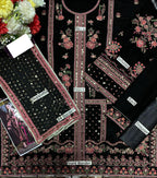 Aneelas - 3PC Velvet Embroidered Suit - Kapra Collection