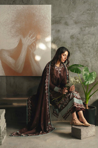 03-Lawn Suit With Thready Embroidery | Unstitched