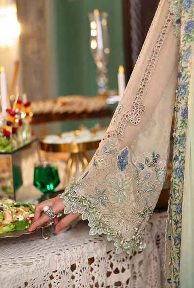 Zohaina – Maria.B Inspired Pistachio Chiffon Suit