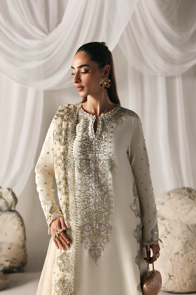 Elegant Unstitched Lawn Suit with Embroidered Foilwork and Digital Printed Dupatta