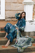 Anabia – Elaaf Inspired Teal Lawn Suit