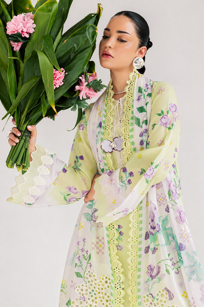 Haleema – Nureh Inspired Pistachio Lawn Suit