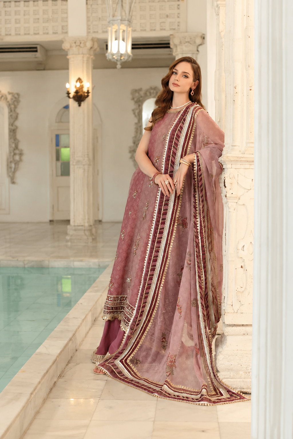 Rida – Noor By Saadia Inspired Khaadi Net Suit