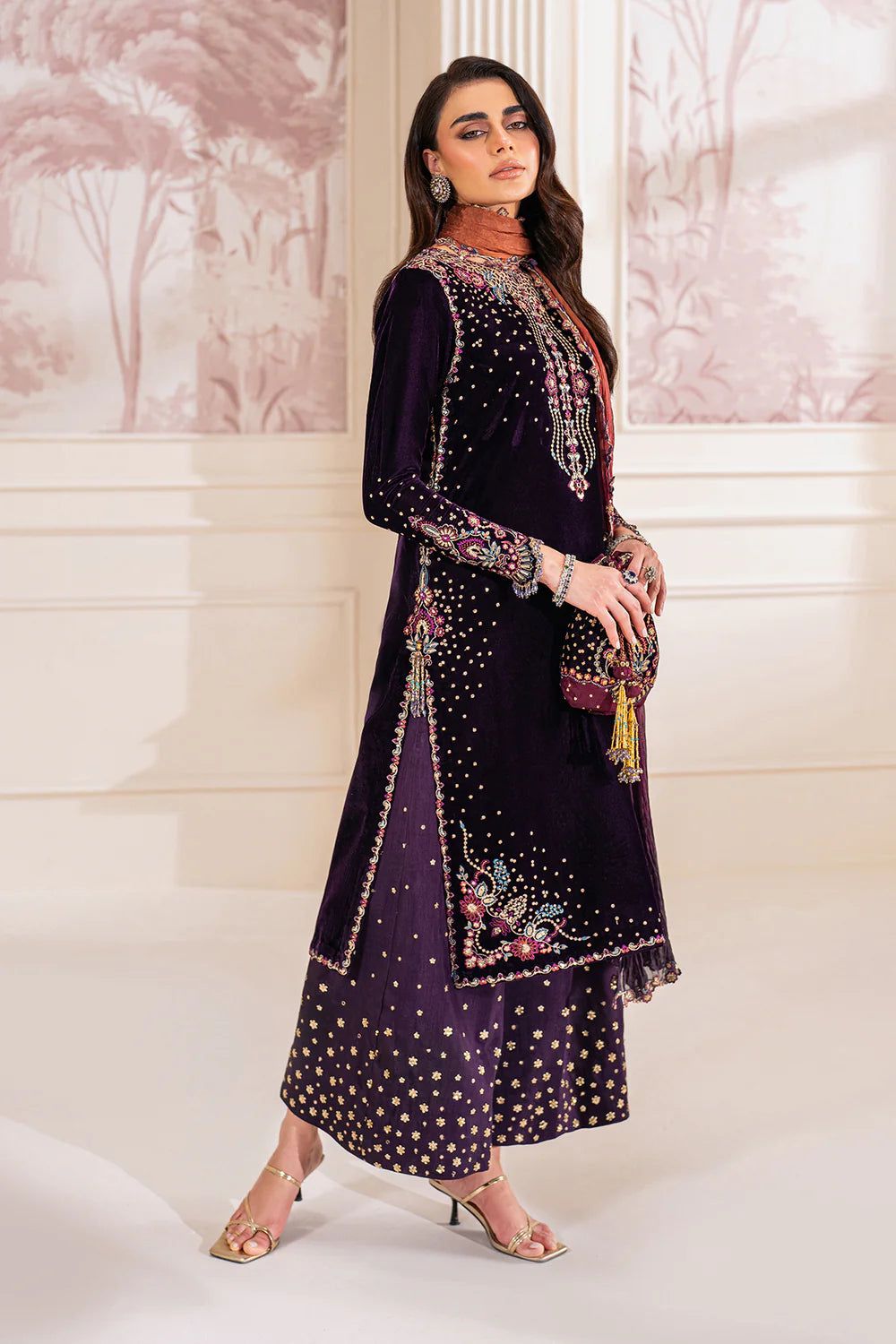 Velvet for women clothing (UNSTITCHED) by Kapra Collection - Kapra Collection
