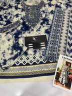 Sapphire White Digital Printed Lawn Collection - Kapra Collection