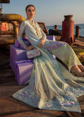 Luxury embroidered lawn suit
