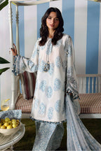 Hiba – Maria.B Inspired Ivory Lawn Suit