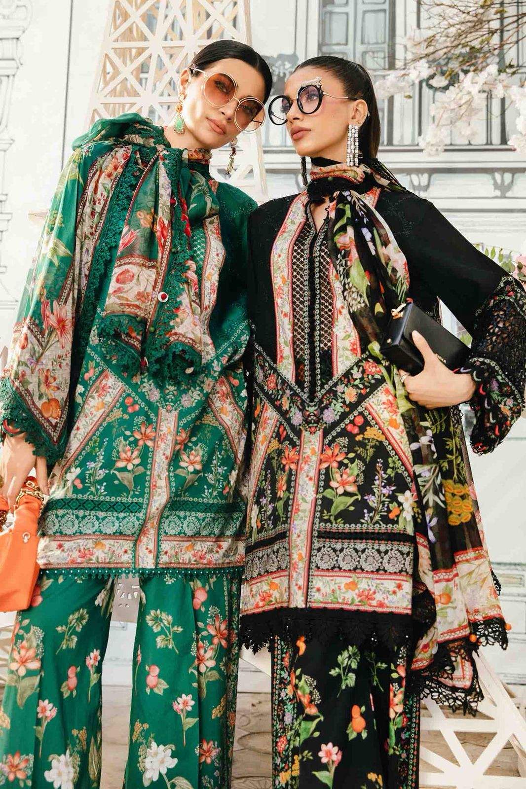 Green Lawn 3Piece Digital Printed Unstitched Dress