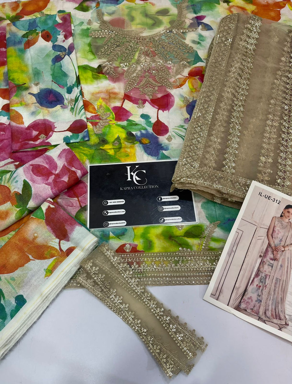 Luxury Lawn 3piece Unstitched Malti Digital Printed Dress